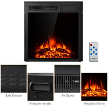 Load image into Gallery viewer, 22.5" Electric Fireplace Insert Freestanding and Recessed Heater