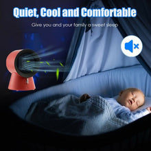 Load image into Gallery viewer, 1500 W Portable Mini Electric Desktop Fan heater-Red