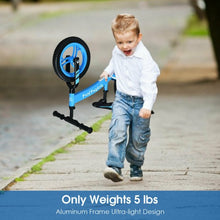 Load image into Gallery viewer, 12" Kids No-Pedal Balance Bike with Adjustable Seat-Blue