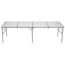 Load image into Gallery viewer, 8' Aluminum Folding Picnic Camping Table