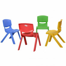 Load image into Gallery viewer, 4-pack Colorful Stackable Plastic Children Chairs