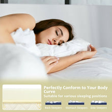 Load image into Gallery viewer, 3 inch Bed Mattress Topper Air Cotton for All Night’s Comfy Soft Mattress Pad-Twin Size