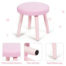 Load image into Gallery viewer, Kids Vanity Makeup Table & Chair Set Make Up Stool