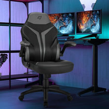 Load image into Gallery viewer, Height Adjustable Swivel High Back Gaming Chair Computer Office Chair-Gray