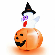 Load image into Gallery viewer, 5 Ft Halloween Blow-up Inflatable Ghost with LED Bulb