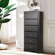 Load image into Gallery viewer, 6 Drawers Chest Dresser Clothes Storage Bedroom Furniture Cabinet-Brown