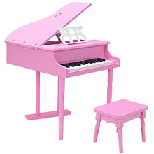 Load image into Gallery viewer, 30-key Children Grand Piano with Bench -pink