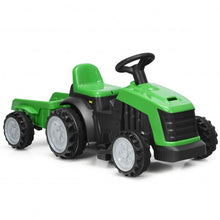 Load image into Gallery viewer, 6V Electric Kids Ride On Tractor 6 Wheels Car Toy with Trailer-Green