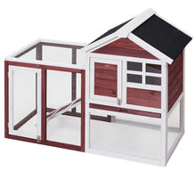Load image into Gallery viewer, 48" x 24" x 36" Wooden Rabbit Hutch Poultry Cage