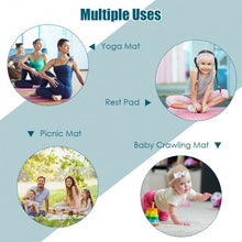 Load image into Gallery viewer, 7' x 5' x 8 mm Thick Workout Yoga Mat-Navy