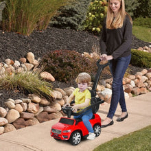 Load image into Gallery viewer, 3 in 1 Kids Ride On Push Car Stroller-Red