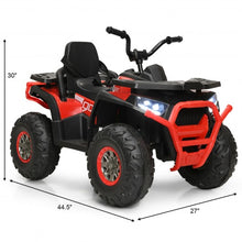 Load image into Gallery viewer, 12 V Kids Electric 4-Wheeler ATV Quad with MP3 and LED Lights-Red