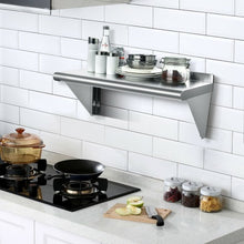 Load image into Gallery viewer, 12" ×24" Stainless Steel NSF Commercial Wall Mount Shelf - Kitchen & Restaurant