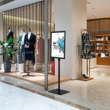 Load image into Gallery viewer, 11" x 17" Adjustable Aluminum Pedestal Poster Graphics Stand Holder-Black