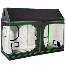 Load image into Gallery viewer, 96"x48"x72" Mylar Hydroponic Grow Tent Roof Cube w/Observation Window and Tray
