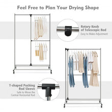 Load image into Gallery viewer, Heavy Duty Adjustable Rack Rolling Clothes Organizer On Wheels