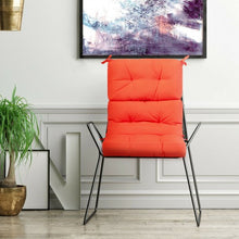Load image into Gallery viewer, 22" x 44" Tufted Outdoor Patio Chair Seating Pad-Orange