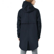 Load image into Gallery viewer, Hooded Women's Wind & Waterproof Trench Rain Jacket-Navy-XXL