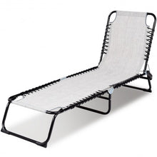 Load image into Gallery viewer, Foldable Camping Patio Chaise Lounge Chair-Gray