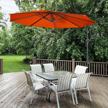 Load image into Gallery viewer, 10' Patio Outdoor Sunshade Hanging Umbrella-Orange