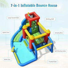 Load image into Gallery viewer, Inflatable Bounce House Splash Pool with Water Climb Slide Blower included