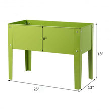 Load image into Gallery viewer, 24.5" x12.5" Outdoor Elevated Garden Plant Stand Flower Bed Box