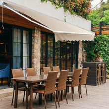 Load image into Gallery viewer, 8FT x 6.5FT Retractable Aluminum Patio Sun Awning-Beige