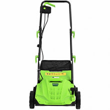 Load image into Gallery viewer, 12Amp Corded Scarifier 13" Electric Lawn Dethatcher -Green