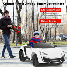 Load image into Gallery viewer, 12V 2.4G RC Electric Vehicle with Lights-White
