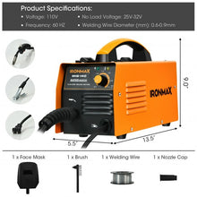 Load image into Gallery viewer, 110V MIG 140 Welding Machine Automatic Feed Welder w/IGBT System & Synergic Adj