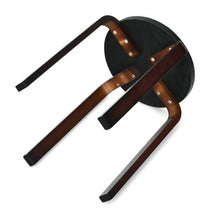 Load image into Gallery viewer, Set of 4 Bentwood Round Stool Stackable Dining Chair with Padded Seat -Black
