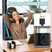 Load image into Gallery viewer, Reclining Racing Chair with Lumbar Support Footrest