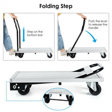 Load image into Gallery viewer, 440 lbs/770 lbs Folding Aluminum Platform Hand Truck-440 lbs