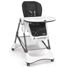Load image into Gallery viewer, A-Shaped High Chair with 4 Lockable Wheels-Gray