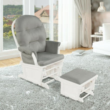 Load image into Gallery viewer, Baby Nursery Relax Rocker Rocking Chair Set-Light Gray