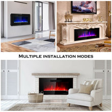 Load image into Gallery viewer, Recessed Wall Mounted Standing Electric Heater Electric Fireplace-36"