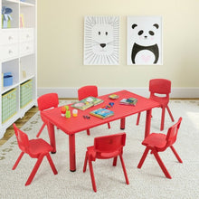 Load image into Gallery viewer, 6-pack Kids Plastic Stackable Classroom Chairs-Red