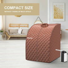 Load image into Gallery viewer, Portable Personal Steam Sauna Spa with 3L Blast-proof Steamer Chair-Coffee