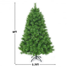 Load image into Gallery viewer, 6 ft Hinged Artificial Christmas Tree Holiday Decoration with Stand
