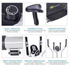 Load image into Gallery viewer, 2-in-1 Elliptical Dual Cross Trainer Machine Fan Bike