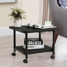 Load image into Gallery viewer, Under Desk Printer Stand with 360? Swivel Casters-Black
