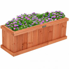 Load image into Gallery viewer, 2' x 4" Wooden Decorative Planter Box for Garden Yard and Window
