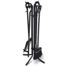 Load image into Gallery viewer, 5 Pieces Fireplace Iron Standing Tools Set