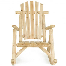 Load image into Gallery viewer, Wood Single Porch Rocker Lounge Patio Rocking Chair