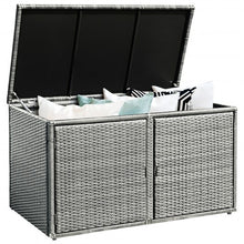 Load image into Gallery viewer, 88 Gallon Garden Patio Rattan Storage Container Box