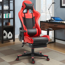 Load image into Gallery viewer, Ergonomic High Back Racing Gaming Chair w/ Lumbar Support & Footrest-Red