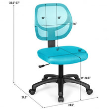 Load image into Gallery viewer, Low-back Computer Task Office Desk Chair with Swivel Casters-Green