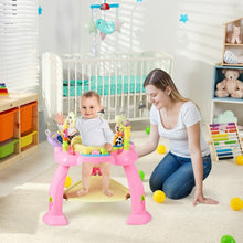 Load image into Gallery viewer, 2-in-1 Baby Jumperoo Adjustable Sit-to-stand Activity Center-Pink