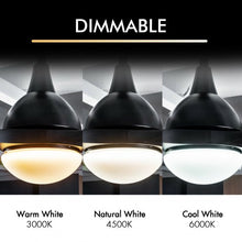Load image into Gallery viewer, Modern 48" Ceiling Fan with Dimmable LED Light &Remote Control Reversible Blades