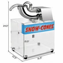 Load image into Gallery viewer, Electric Snow Cone Machine Ice Shaver Maker